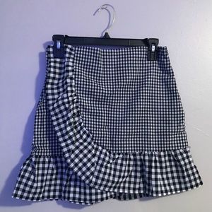 Black and white Gingham skirt